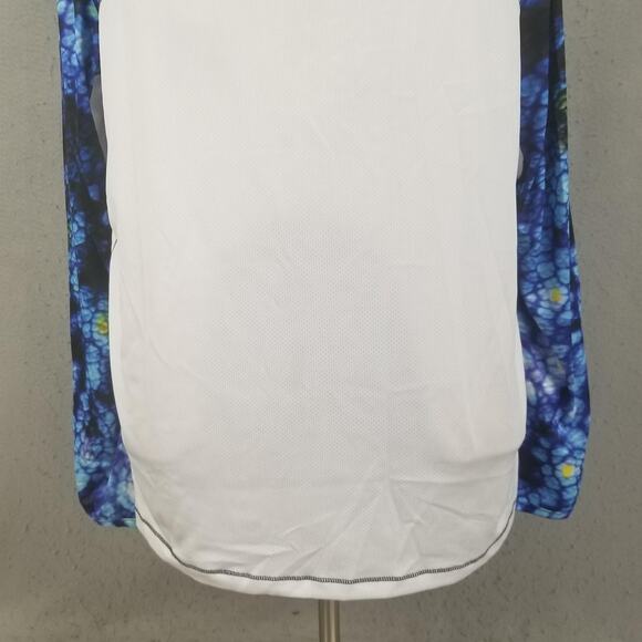 Reel Legends Shirt Mens XL Blue White Long Sleeve Fishing Gaiter REEL-TEC - Picture 3 of 14